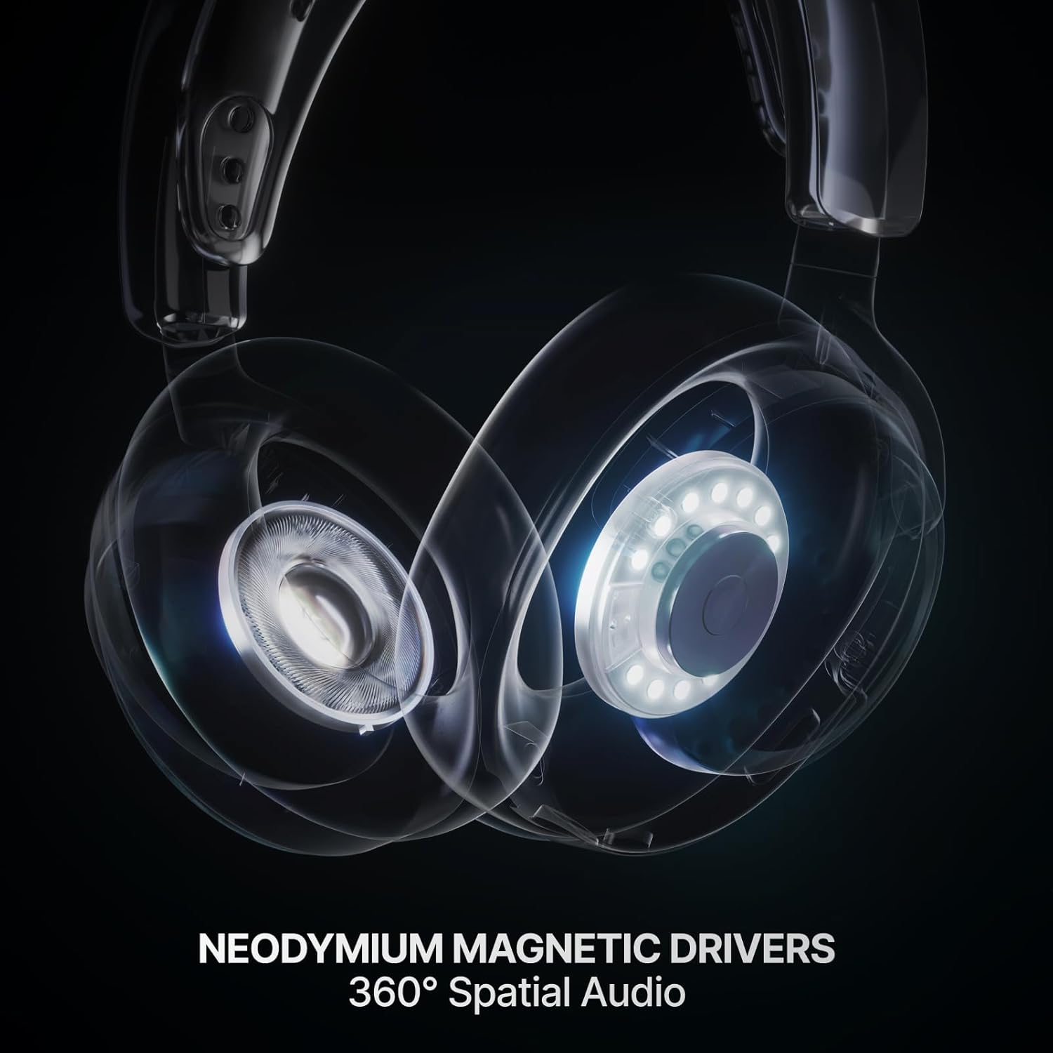 SteelSeries Arctis Nova 7 Wireless Gen 2 Gaming Headset - Real-Time App Control, 50+ HR Play, Neodymium Drivers, Mix 2.4GHz/Bluetooth, PC, PS5, PS4, Switch 1/2, Mobile - White