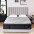 Suiforlun 15" Queen Mattress, Gel & Bamboo Charcoal Infused Memory Foam, Medium Euro Top Hybrid Pocket Spring Mattress for Restful Sleep, Enhanced Pressure Relief and Edge Support, 120 Nights Trial