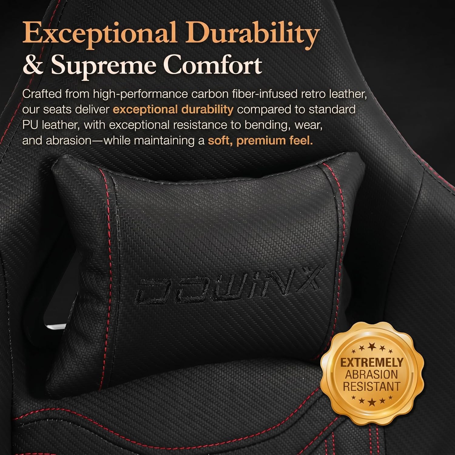 Dowinx Gaming Chair Breathable PU Leather Gamer Chair with Footrest Massage Lumbar Support, Big and Tall Ergonomic Reclining Computer Chair with Pocket Spring Cushion for Adults Teens(Black)