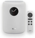 WiiM Sound Smart Speaker with 1.8″ Touch Display, Hi‑Res 24‑bit/192 kHz, AI RoomFit™ Room Correction, 100W Peak, Wi‑Fi 6E/Bluetooth 5.3, Multi‑Room & Stereo Pairing, Remote Included, White