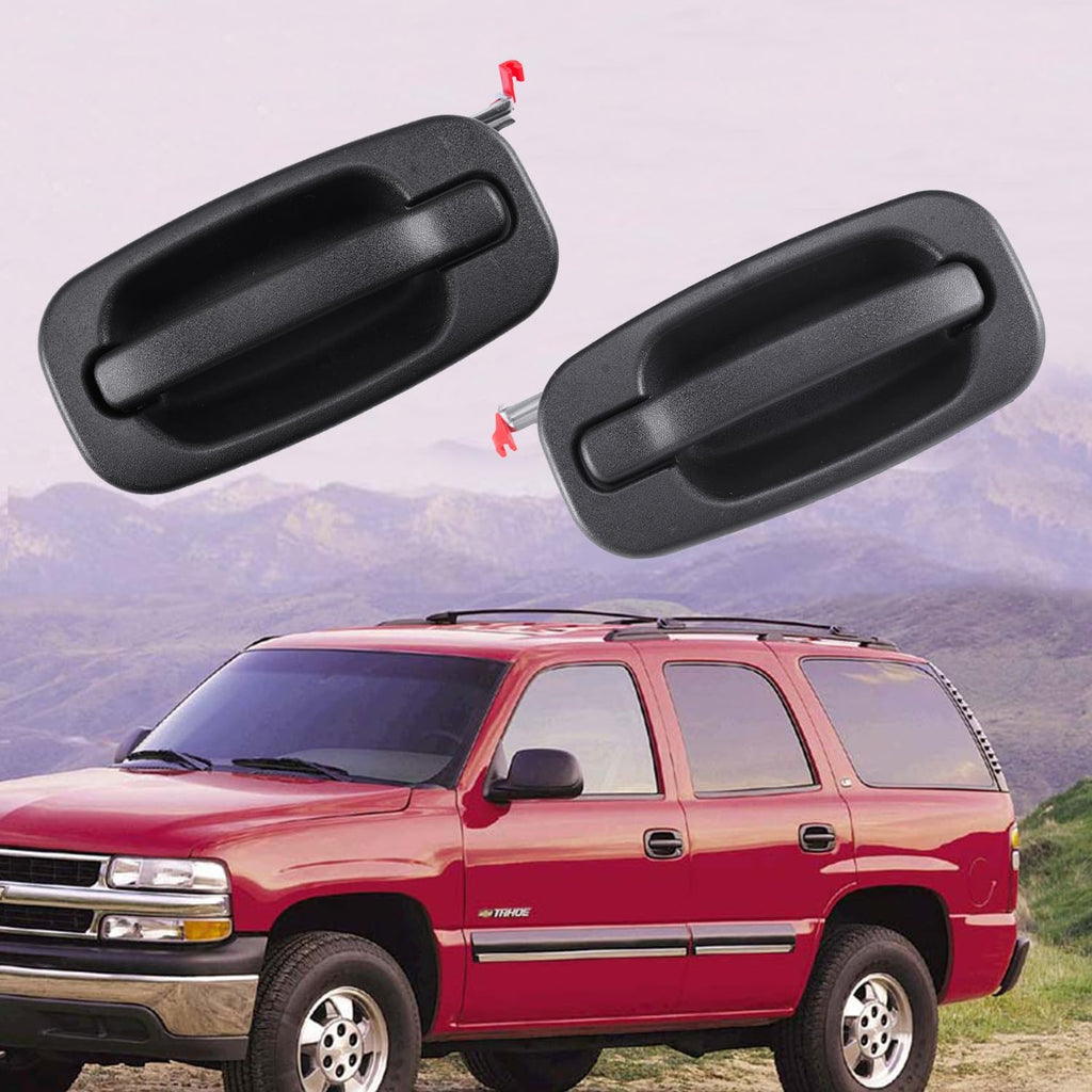 Rear Left Drive & Right Passenger Side Door Handles for 1999-2007 Chevy Silverado Suburban Tahoe Avalanche GMC Sierra Yukon Cadillac Escalade,Replaces 15721572, 15721571 Outside Handle