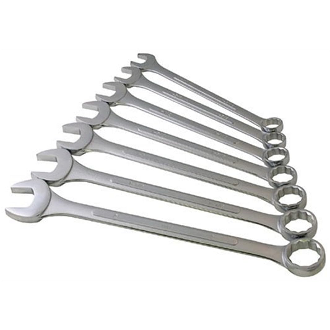 Sunex Tools 9707 Jumbo Fractional Combination Wrench Set, 7Piece (Includes Roll-Case), SAE Jumbo Combination Wrench Set