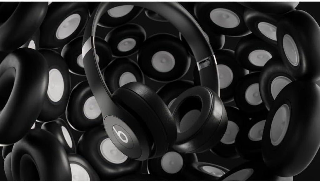 Beats Solo 4 - Wireless Bluetooth On-Ear Headphones, Apple & Android Compatible, Up to 50 Hours of Battery Life - Matte Black (Renewed)