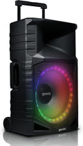 Gemini Sound Portable PA Speaker System with Bluetooth – 15" Woofer, All-Weather IPX4, 24Hr Battery, RGB LED Party Lights, Mic & Guitar Inputs, USB/FM Radio, Wireless Stereo Link (GXP-T1500)