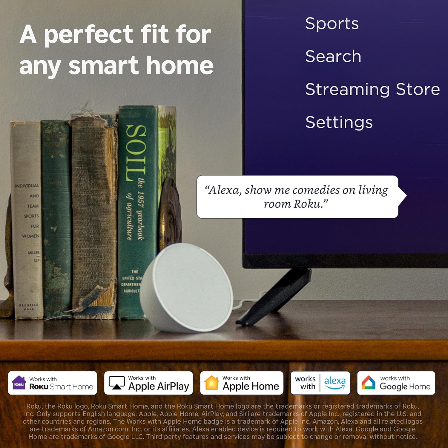 Roku Smart TV 2026 – 40-Inch Select Series, 1080p Full HD TV – Roku TV with Voice Remote – Flat Screen LED Television with Wi-Fi for Streaming Live Local News Sports & Movies, Bluetooth Headphone Mode