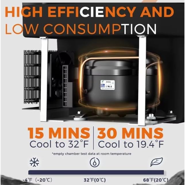 12V Car/Camping/mobile Refrigerator, Portable Freezer, 24 Quart Fridge Portable Freezer Touch Control(-4°F~68°F), Car Cooler With Wheels
