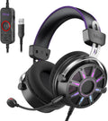 FIFINE Wired Open Back Gaming Headset, Open Acoustic Audio, Breathable Mesh Fabric, 7.1 Surround Sound, Vibrant RGB, USB Control Box, Over-Ear Headphone with Mic for PC, PS5/PS4, Laptop, Mac - H19BP