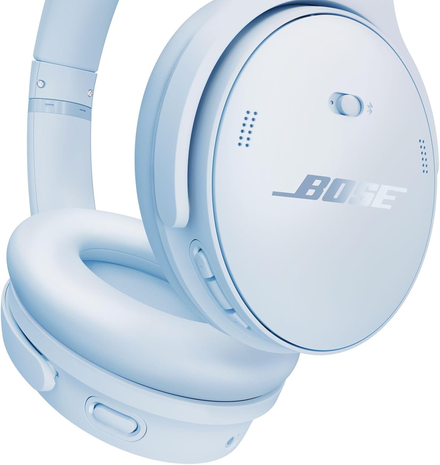 Bose QuietComfort Headphones - Wireless Bluetooth Headphones, Active Over Ear Noise Cancelling and Mic, USB-C Charging, Deep Bass, Up to 24 Hours of Playtime, Ice Blue - Limited Edition Color