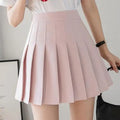 Spring Summer Korean Skirt Shorts Women High Waist Sexy Mini Skirt School Short Pleated Kawaii Japanese Pink Skirt Female