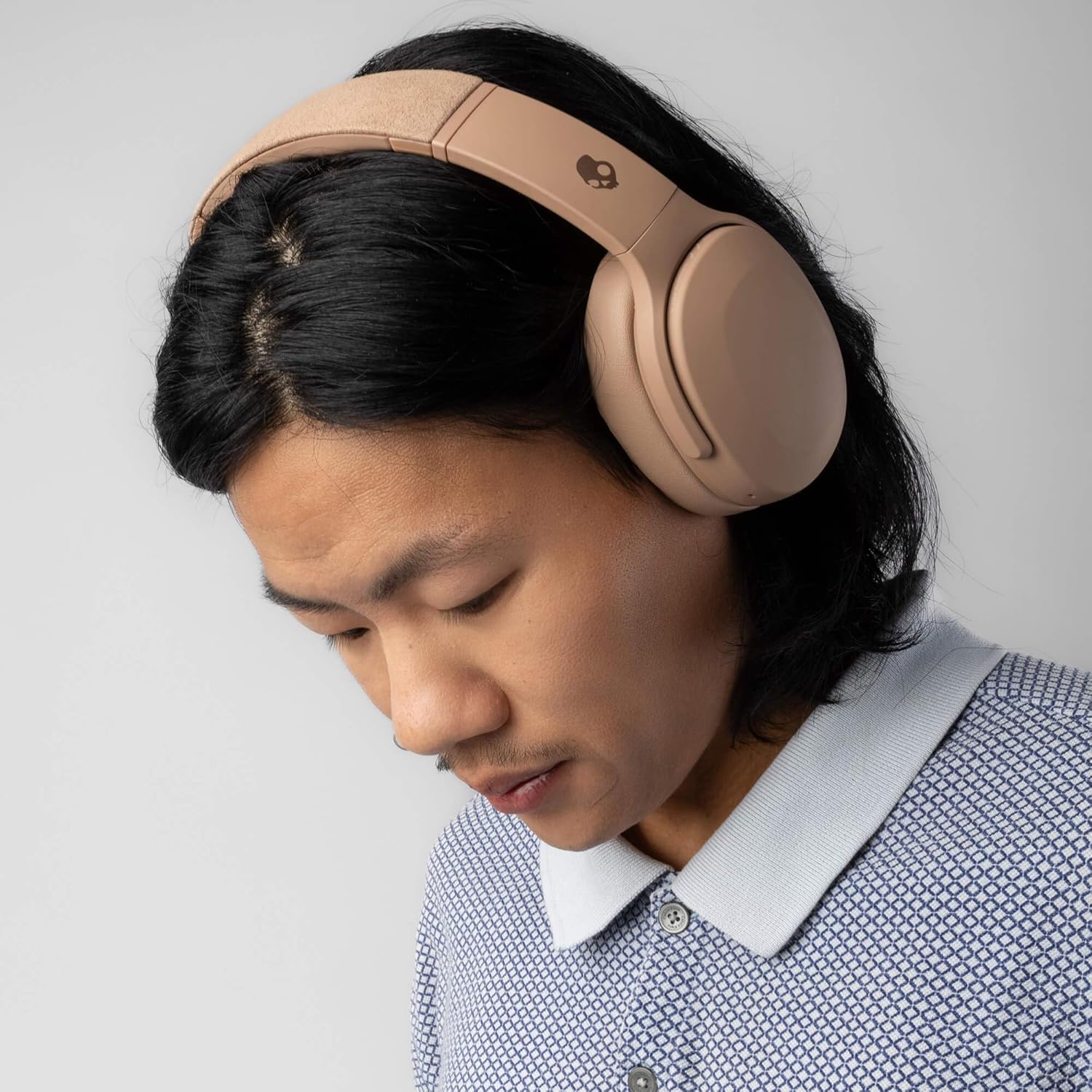 Skullcandy Crusher Evo Wireless Bluetooth Headphones with Multi-Sensory Bass, Noise Isolating Over-Ear Fit, Up to 40 Hours Battery, Microphone for iPhone Android - Primer