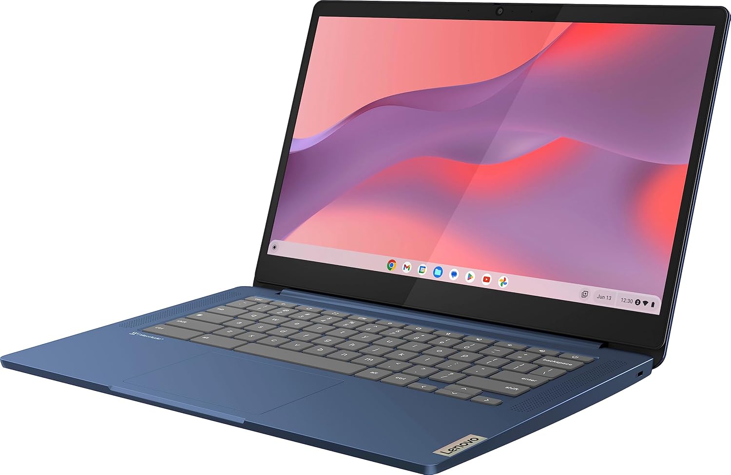 Lenovo Flagship Chromebook, 14'' FHD Touchscreen Slim Thin Light Laptop Computer, 8-Core MediaTek Kompanio 520 Processor, 4GB RAM, 64GB eMMC, WiFi 6,Chrome OS, Abyss Blue