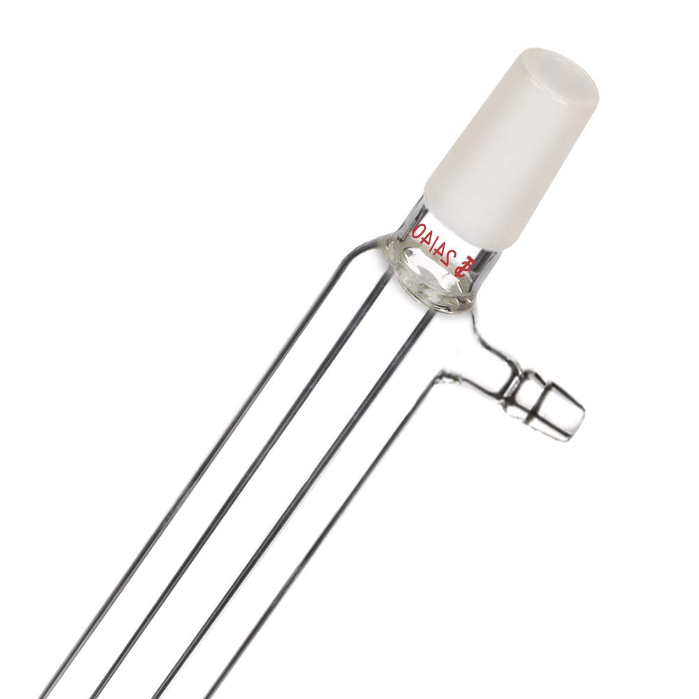 StonyLab Borosilicate Glass Liebig Condenser with 24/40 Joint 500mm Jacket Length Lab Glass Condenser