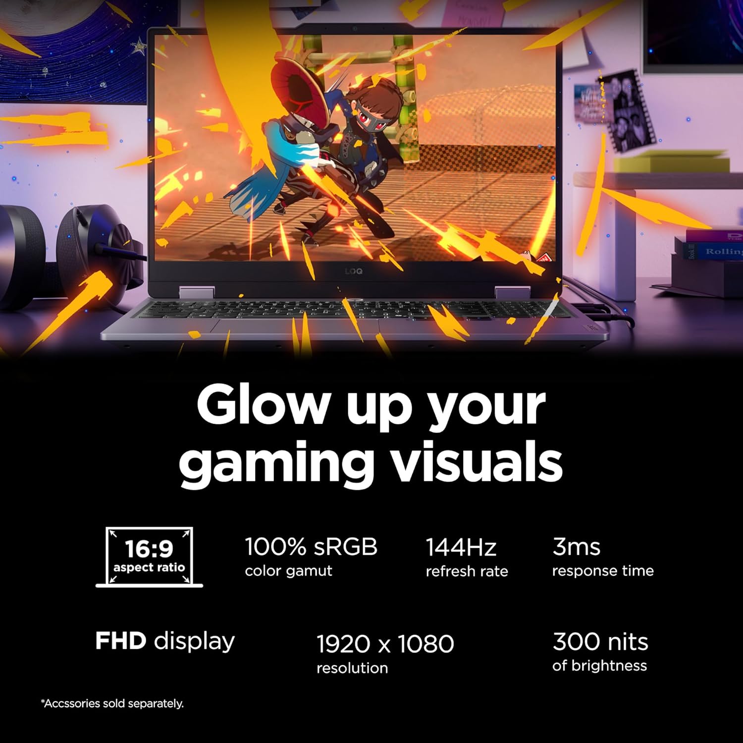 Lenovo Legion LOQ AI-Powered Gaming Laptop - Intel Core i7-13650HX - 15.6" FHD IPS Display, 144Hz - GeForce RTX 5050-16GB Memory - 1TB Storage - G-Sync - Luna Grey