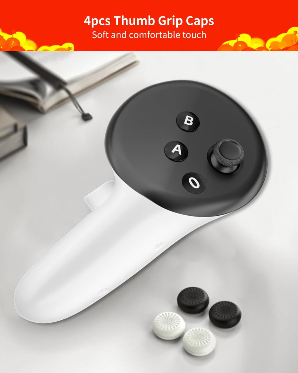 13-in-1 Replacement Kit for Meta Quest 3 Controller - Repair Kit for Oculus Quest 3 Controller, Quest 3 Accessories Featuring Joysticks, Thumbsticks, Screwdriver, Tweezer, and Pry Tool