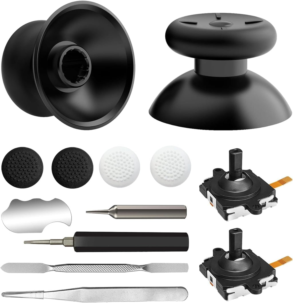 13-in-1 Replacement Kit for Meta Quest 3 Controller - Repair Kit for Oculus Quest 3 Controller, Quest 3 Accessories Featuring Joysticks, Thumbsticks, Screwdriver, Tweezer, and Pry Tool