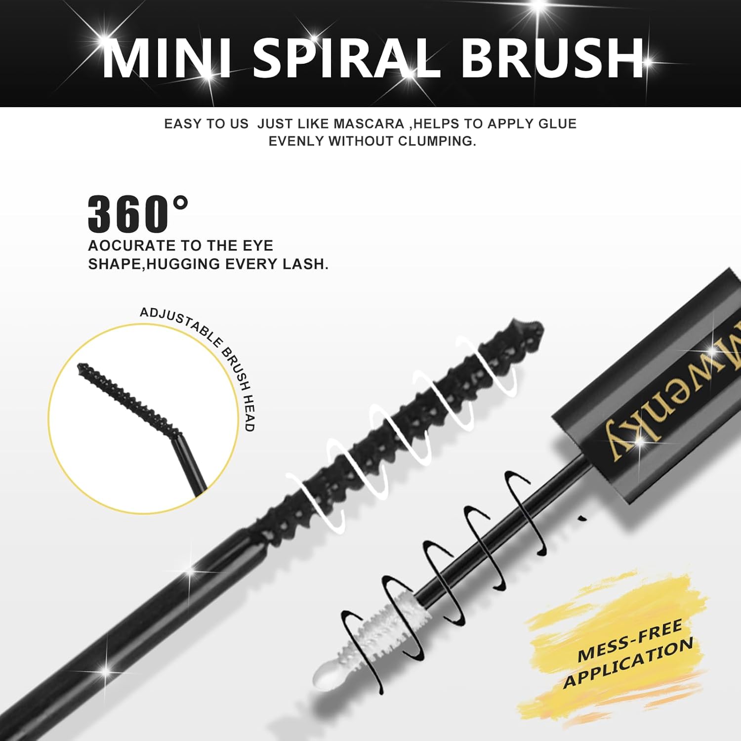Eyelash Glue with Lash Bond & Seal, 72H Waterproof Cluster Lash Glue for Eyelash Extensions, Long-Lasting & Gentle, 2-in-1 Bond and Seal for Lash Clusters, Lightweight Adhesive, Easy Application