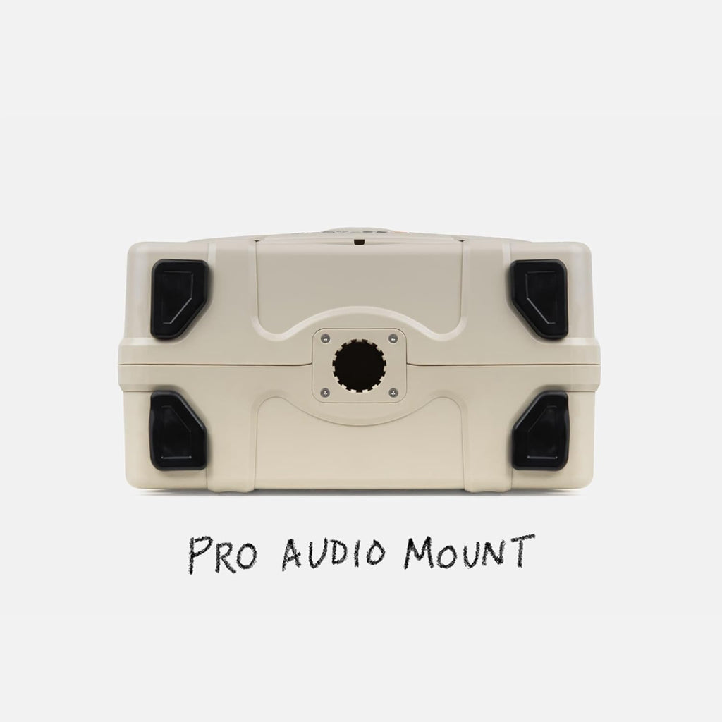 Turtlebox Grande: Loud! Outdoor Portable Bluetooth 5.4 Speaker | Rugged, Waterproof, Ultra-Portable | Plays to 126db, Deep Bass, Shockproof, Unlimited Pairing (Black Handle, Tan)