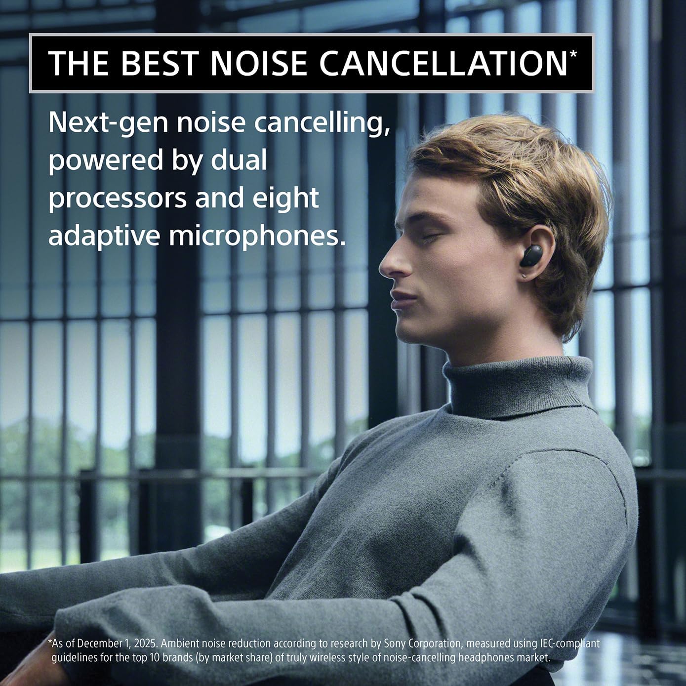 Sony WF-1000XM6 The Best Truly Wireless Noise Cancelling Earbuds (2026 Model), Bluetooth in-Ear Headphones, with Studio-Quality Sound, Up to 24 Hours of Battery Life, Platinum Silver