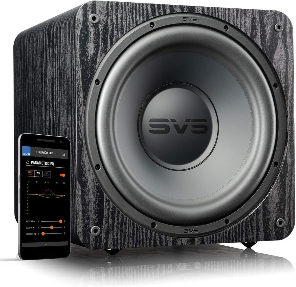 SVS SB-1000 Pro Subwoofer (Black Ash) | 12-in Driver, 325 Watt RMS, Sealed Cabinet