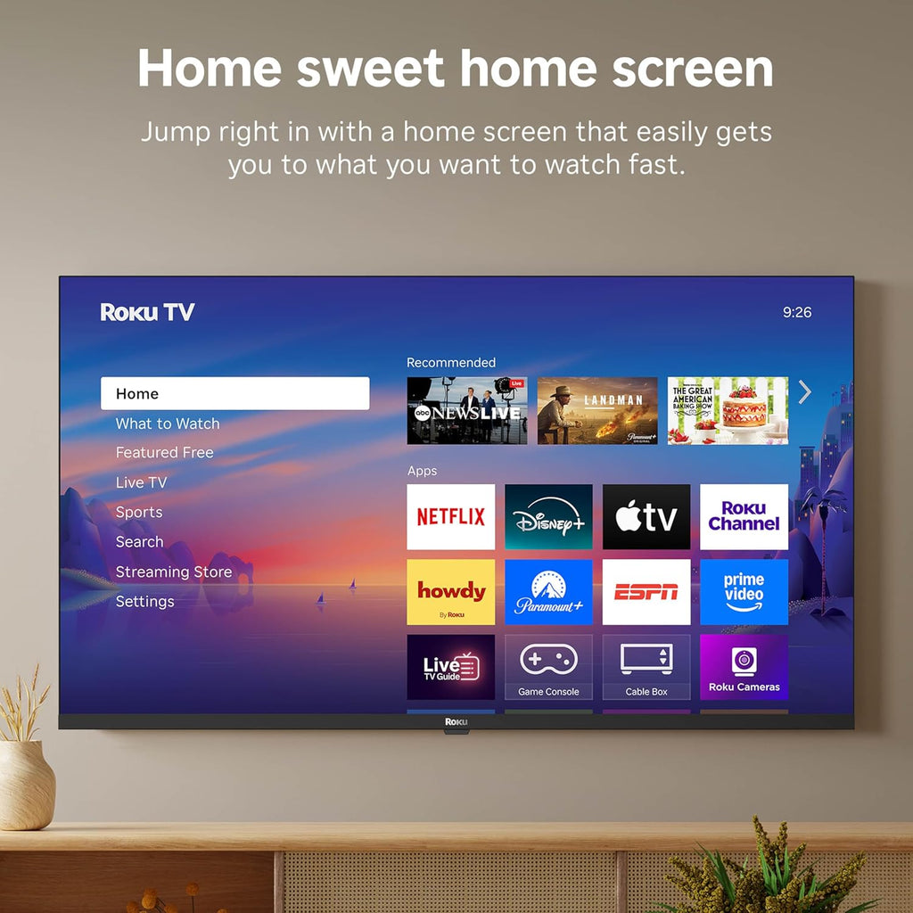 Roku Smart TV – 40-Inch Select Series, 1080p Full HD TV – Roku TV with Voice Remote – Flat Screen LED Television with Wi-Fi for Streaming Live Local News, Sports, Family Entertainment