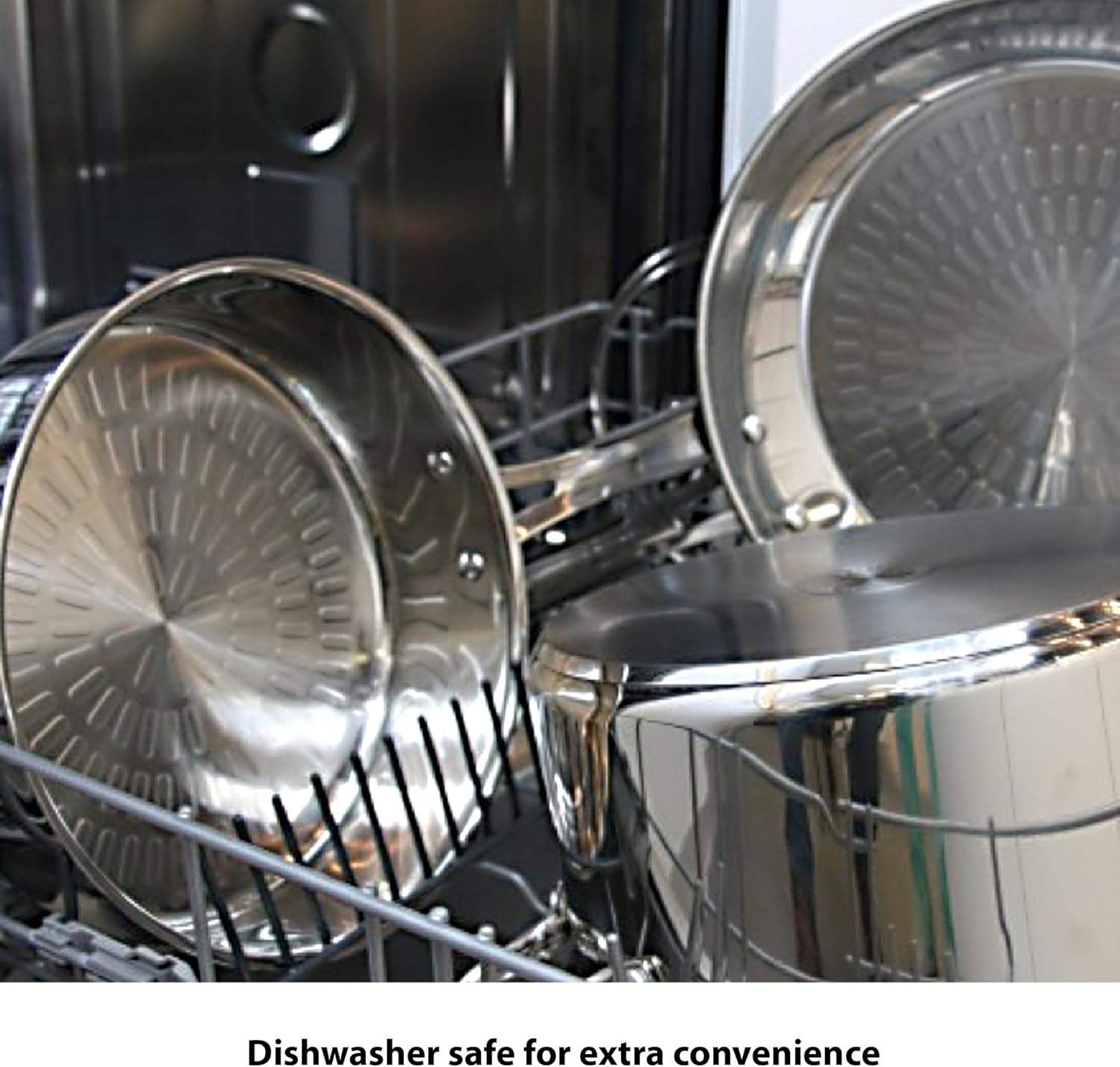 T-fal Performa Stainless Steel Cookware Set 12 Piece Induction Oven Broiler Safe 500F Pots and Pans, Dishwasher Safe Silver