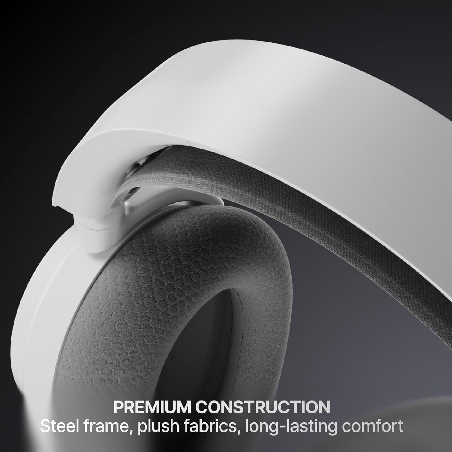 SteelSeries Arctis Nova 7 Wireless Gen 2 Gaming Headset - Real-Time App Control, 50+ HR Play, Neodymium Drivers, Mix 2.4GHz/Bluetooth, PC, PS5, PS4, Switch 1/2, Mobile - White