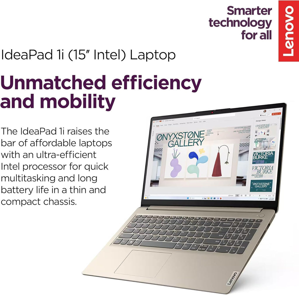 Lenovo IdeaPad Laptop for Business Student 2025, 15.6" Display, 12GB RAM +1.1GB Storage (500GB SSD +128GB eMMC +500GB Ext), Dual Intel Core Processor, WiFi 6, HubxcelAccessory, Office 365 1 Yr, Win 11
