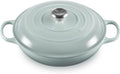 Le Creuset Enameled Cast Iron Signature Braiser, 3.5 qt., Sea Salt