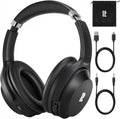 Active Noise Cancelling Headphones, Wireless Over-Ear Bluetooth Headphones ANC, Hi-Res Audio, 60H Playtime, Deep Bass, 3.5MM Cable, Memory Foam Ear Cups for Work/Travel/Home/Office