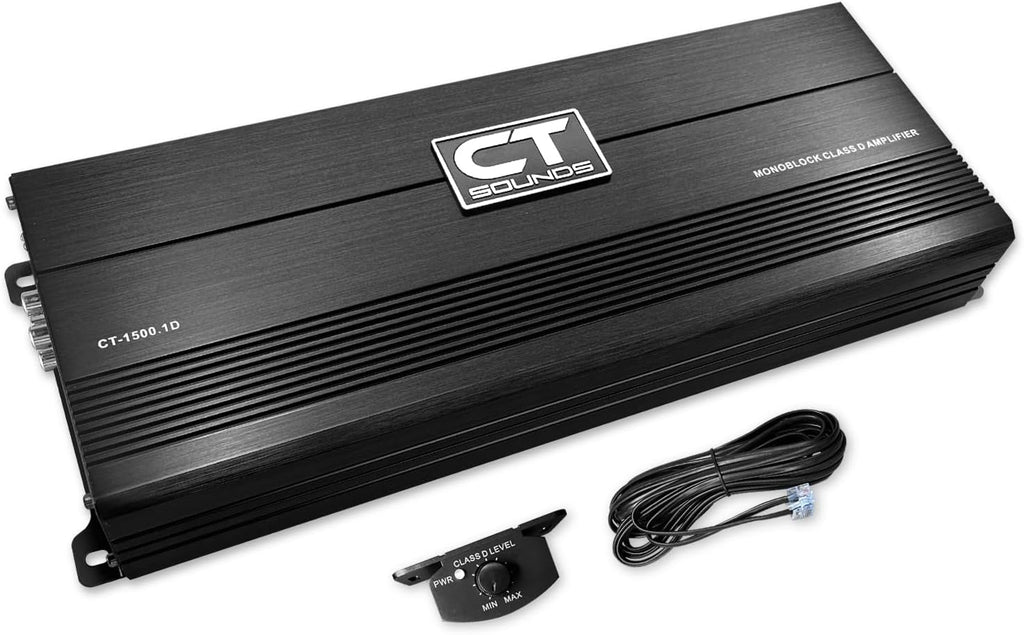 CT Sounds Dual 12” 2600W Complete Bass Package with Loaded Subwoofer Box and Amplifier