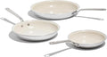 Made In Cookware - 3-Piece (Includes 8", 10", 12") Ceramic Non Stick Frying Pan Set (Discontinued CeramiClad 1.0) - 5-Ply Stainless Clad with Stay-Cool Handle - Professional Cookware