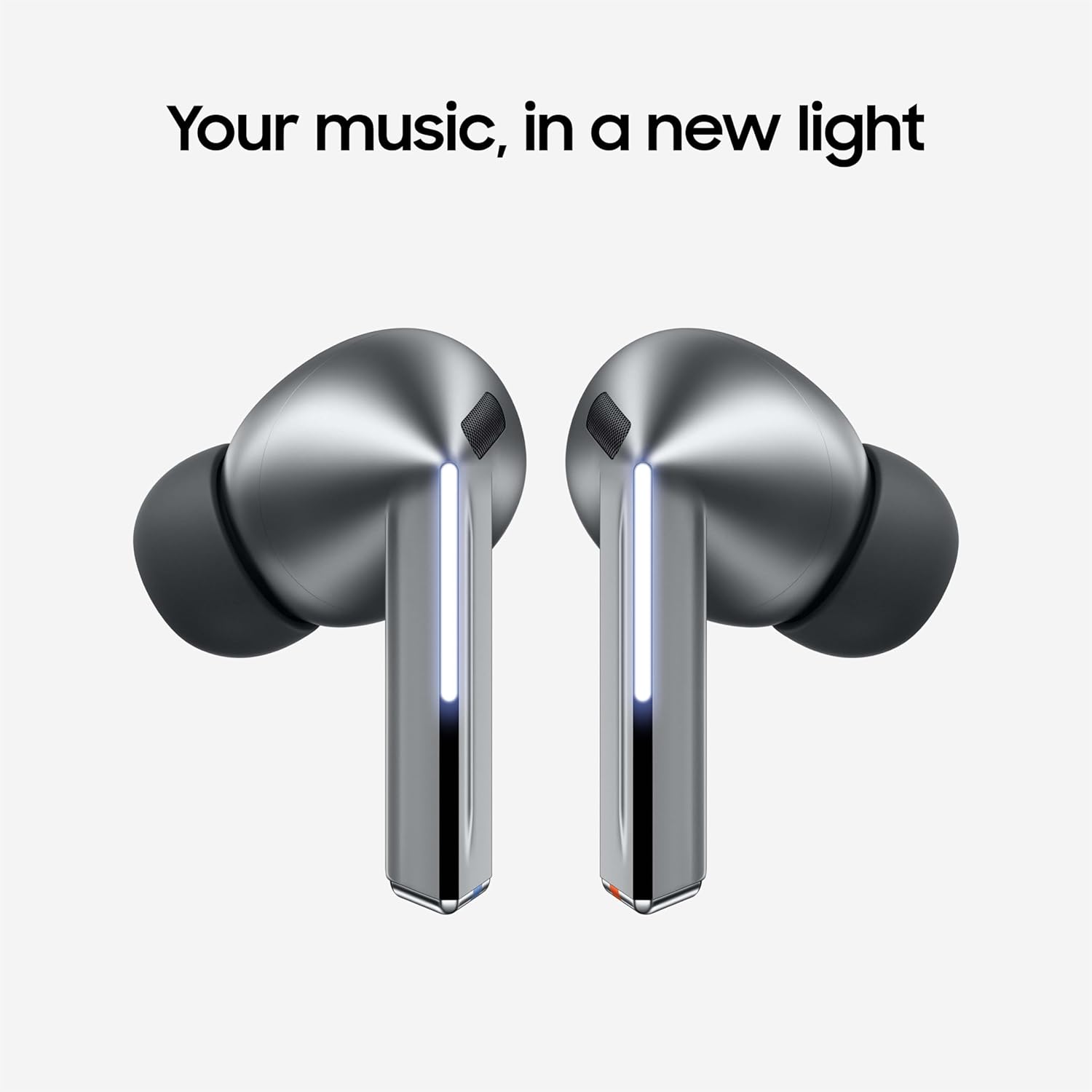 Samsung Galaxy Buds 3 Pro AI True Wireless Bluetooth Earbuds, Noise Cancelling, Sound Optimization, Redesigned Comfort Fit, Silver US Version, Amazon Exclusive, 2Yr Warranty