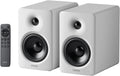 Edifier M90 Computer Speakers, 100W RMS Desktop Speakers, Hi-Res Audio, LDAC,Bluetooth 6.0 Compact Speaker, HDMI eARC/Optical/USB-C/AUX Input, SUB Out Powered Speakers, Remote Control for TV/PC-White