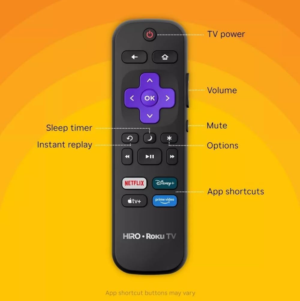 Roku Hiro TV 40" 1080p Full HD Smart TV with Dolby Audio for Streaming, LED Direct Lit, with Wi-Fi, Bluetooth, 3X HDMI Ports - H40C3C4 (Renewed)