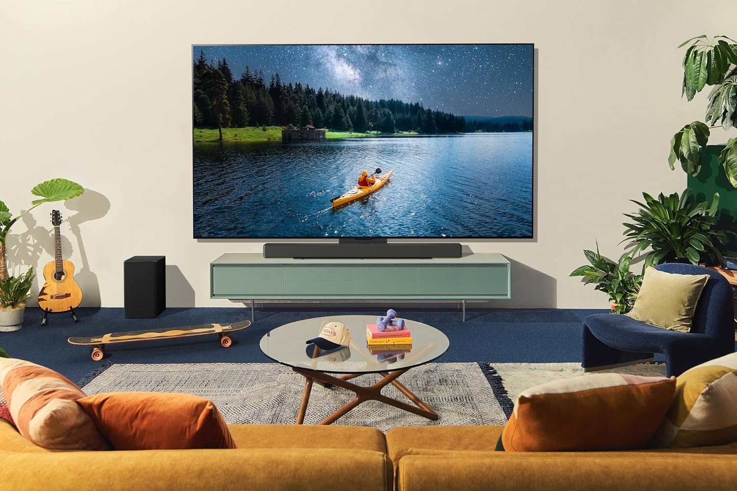 LG SC9S 3.1.3-Channel Perfect Matching Soundbar to the OLED evo C Series TV, Dolby Atmos, Wow Orchestra, WOWCAST Built-in with Wireless Dolby Atmos, Rear Speaker Ready, Wireless Subwoofer