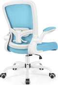 FelixKing Office Chair, Ergonomic Desk Chair Breathable Mesh Chairs Adjustable High Back Lumbar Support Flip-up Armrests, Executive Rolling Swivel Comfy Computer Chairs Home Office Blue