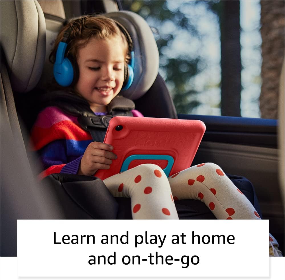 Amazon Fire 7 Kids tablet (newest model) ages 3-7. Top-selling 7" kids tablet on Amazon. Includes ad-free and exclusive content, easy parental controls, 10-hr battery, 16 GB, Purple