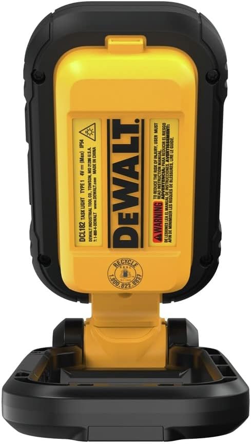 DEWALT LED Light, Powerful and Compact Work Light, Magentic Handle, USB-C Rechargeable (DCL182)