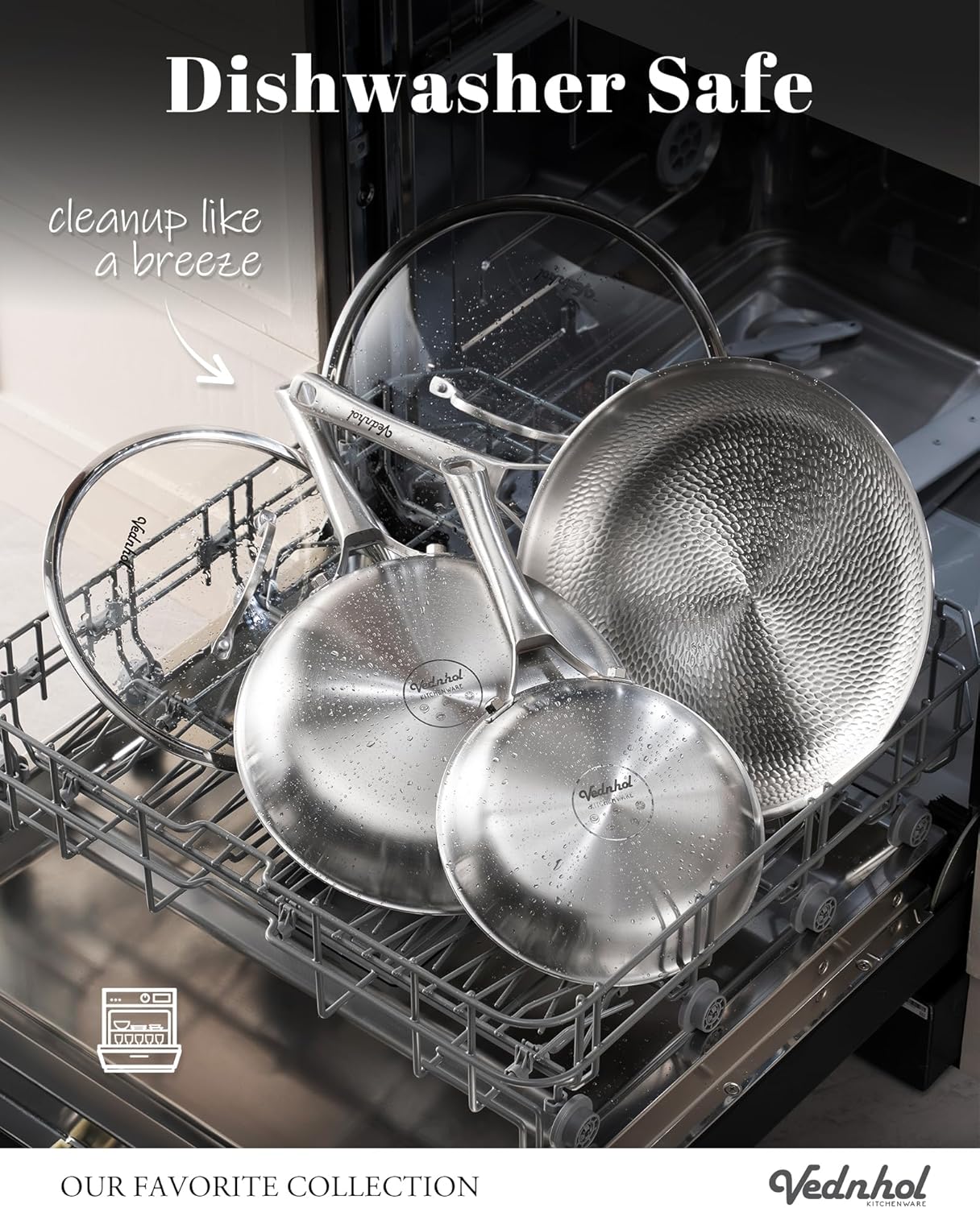 Titanium Pans set, 8+10+12Inch Pure Titanium Hammered Pro with Two Lids, Non-Toxic Skillet for Cooking, PFAS/PFOA/PTFE Free Cookware, Dishwasher&Oven Safe, Kitchen Induction Compatible