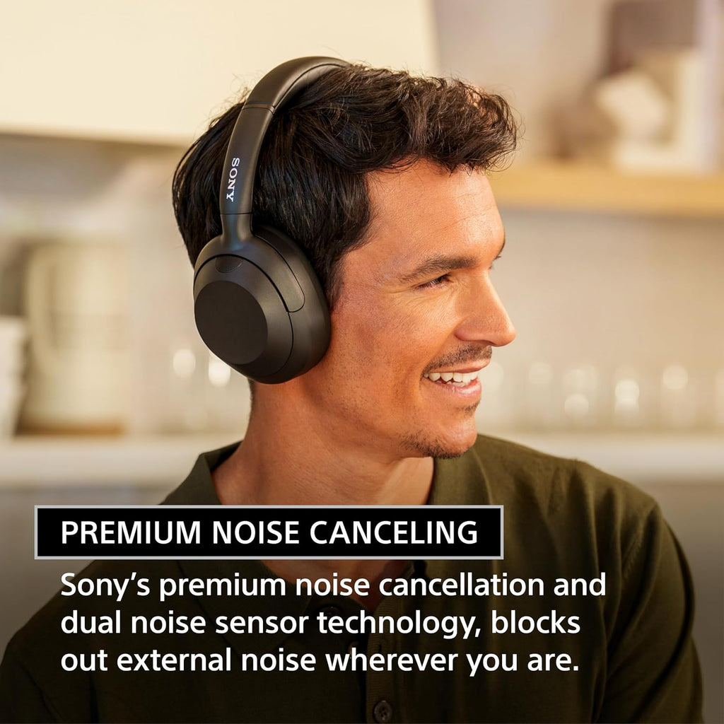 Sony ULT WEAR Over-Ear Noise Canceling Bluetooth Headphones with Alexa Built-in, Comfortable Design, 30-Hour Battery, Massive Bass, & Signature Noise Canceling Found in 1000X Series, Black