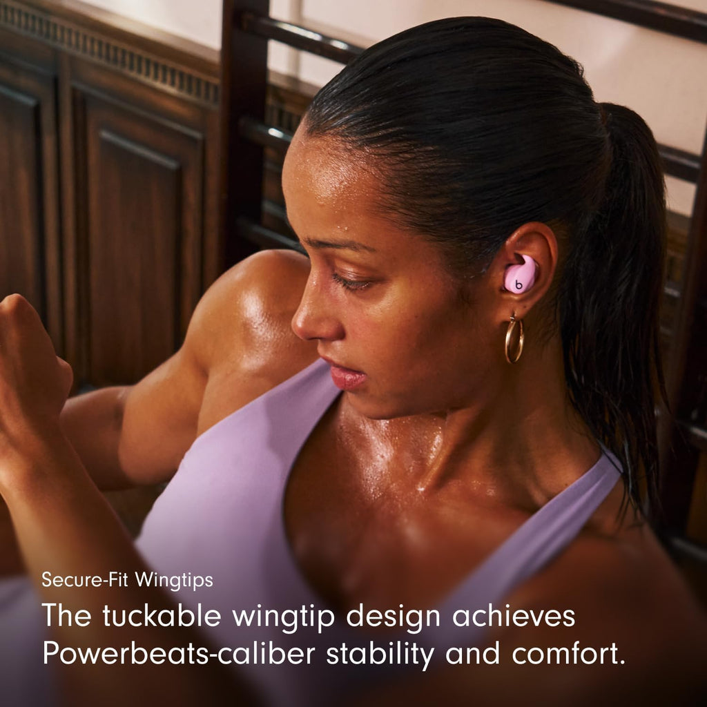 Beats - Powerbeats Fit - Wireless Noise-Cancelling Workout Earbuds with Ultimate Secure Fit with USB-C Charging Cable (1.5m) - Power Pink