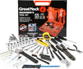 Great Neck MS125 125 Piece Marine Tool Set, Gifts for Men, Dad Gifts, High Visibility, Water-Resistant Boat Tool Box Case, Anti-Rust Chrome-Plated Boat Supplies And Accessories