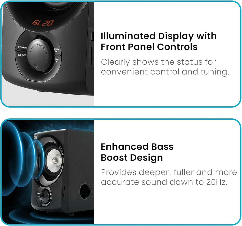 Acoustic Audio AA5171 5.1 Surround Sound Bluetooth Home Entertainment System