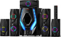 Bobtot Home Theater Systems Surround Sound Speakers - 1200 Watts 10 inch Subwoofer 5.1/2.1 Channel Audio Stereo System with ARC Optical Bluetooth Input for 4K TV Ultra HD AV DVD FM Radio USB