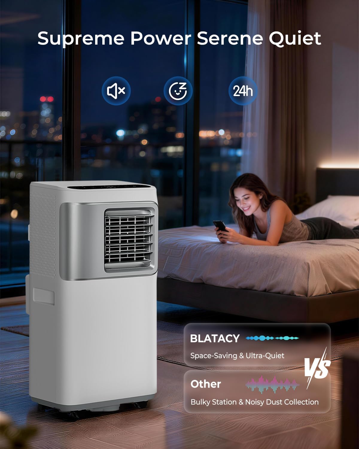 16000 BTU Portable Air Conditioners for Large Room up to 730 sq.ft 5-in-1 Smart AC Unit with WiFi APP/Remote Control, Fast Cooling, Dehumidifier, Quiet Sleep Mode, Window Kit Included