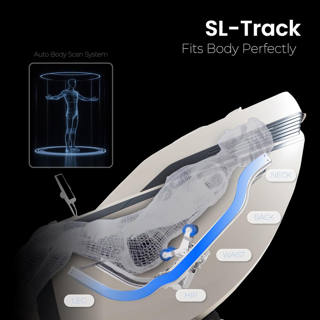 Osaki Ai Monarch LE | Full Body | Sonic Massage | 3D + Massage Mechanism | Body Scan | Hand Reflexology (Black)