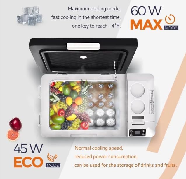 12V Car/Camping/mobile Refrigerator, Portable Freezer, 24 Quart Fridge Portable Freezer Touch Control(-4°F~68°F), Car Cooler With Wheels