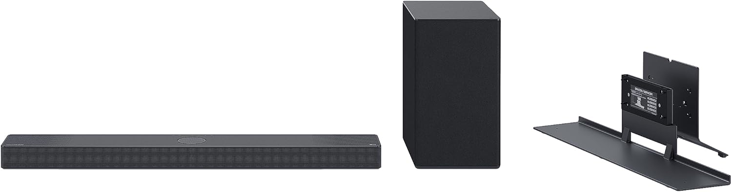 LG SC9S 3.1.3-Channel Perfect Matching Soundbar to the OLED evo C Series TV, Dolby Atmos, Wow Orchestra, WOWCAST Built-in with Wireless Dolby Atmos, Rear Speaker Ready, Wireless Subwoofer
