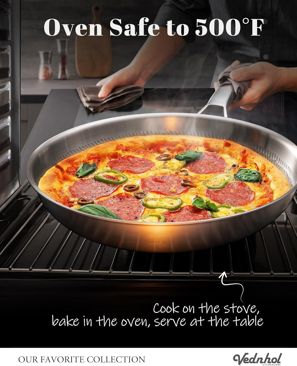 Titanium Pans set, 8+10+12Inch Pure Titanium Hammered Pro with Two Lids, Non-Toxic Skillet for Cooking, PFAS/PFOA/PTFE Free Cookware, Dishwasher&Oven Safe, Kitchen Induction Compatible