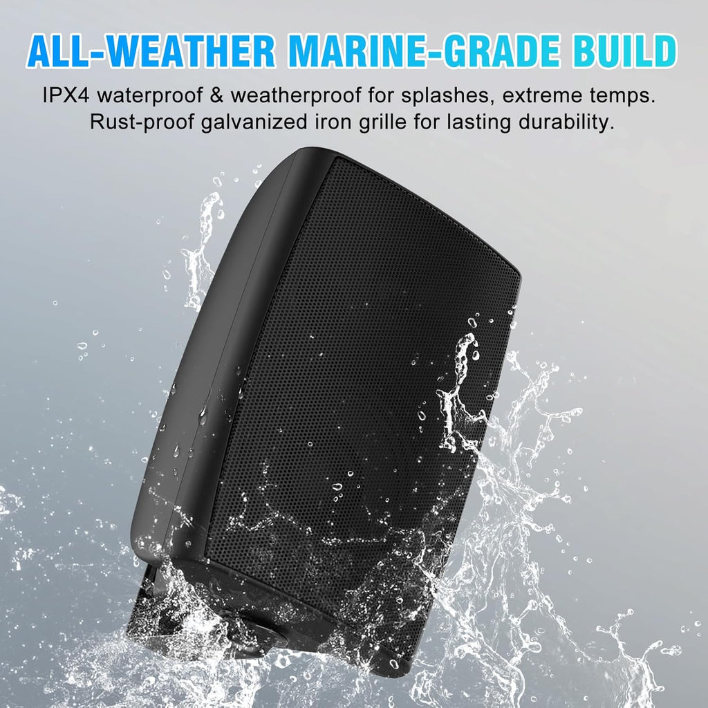 STUDIOFINIX 8-Inch 600W Passive Outdoor Speakers Wired, IP44-Rated Waterproof, All-Weather Speakers Ideal for Large Spaces (Commercial Areas, Spacious Backyards, Auditorium)